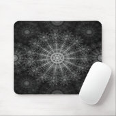 Blackened Sparkling bloemenkunst Muismat (Met muis)