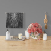 Blackened Sparkling bloemenkunst Theedoek