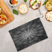 Blackened Sparkling bloemenkunst Theedoek