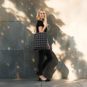 Blackened sprankelende bloemenkunst tote bag