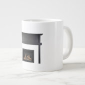 Blackened Steel Fireplace Surround Industrial Heri Grote Koffiekop (Voorkant rechts)