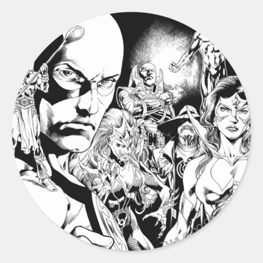 Blackest Night Comic Panel 2 Ronde Sticker (Voorkant)