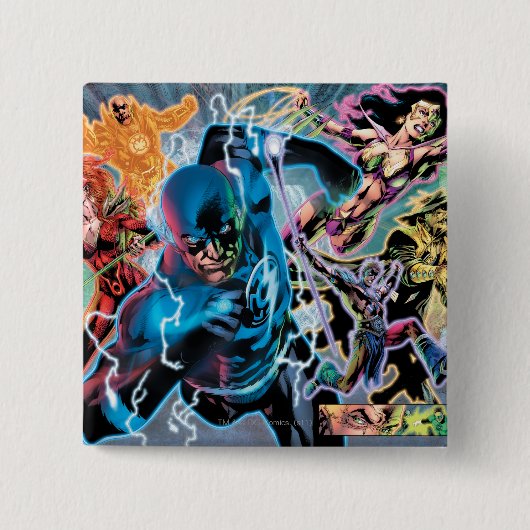Blackest Night Comic Panel - Kleur Vierkante Button 5,1 Cm (Voorkant)