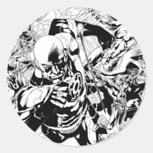 Blackest Night Comic Panel Ronde Sticker