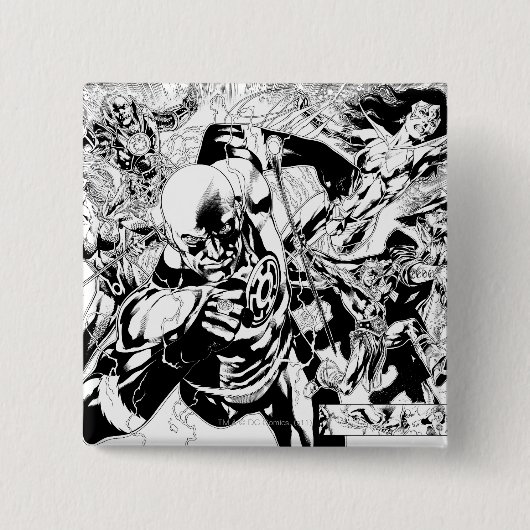 Blackest Night Comic Panel Vierkante Button 5,1 Cm (Voorkant)