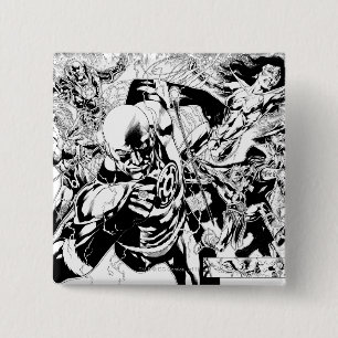 Blackest Night Comic Panel Vierkante Button 5,1 Cm