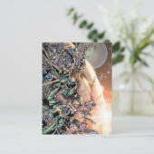 Blackest Night Group en Moon Briefkaart (Staand voorkant)