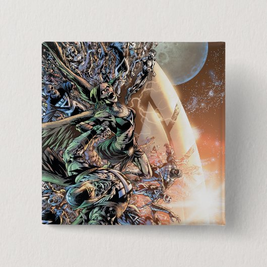 Blackest Night Group en Moon Vierkante Button 5,1 Cm (Voorkant)