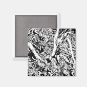 Blackest Night Group-verf - zwart en wit Magneet (Voorkant / Achterkant)