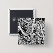 Blackest Night Group-verf - zwart en wit Vierkante Button 5,1 Cm (Voorkant /achterkant)