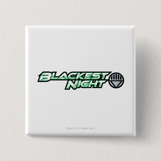 Blackest Night Logo 2 Vierkante Button 5,1 Cm (Voorkant)