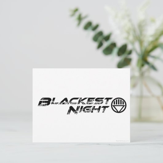 Blackest Night Logo Briefkaart (Staand voorkant)