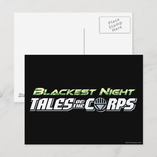 Blackest Night Tales of the Corps Briefkaart (Voorkant / Achterkant)