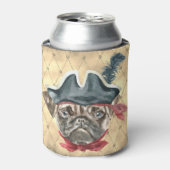 Blackface de Pug Pirate Koelbox Blikjeskoeler (Blikje Voorkant)
