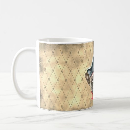 Blackface de Pug Pirate Mok (Links)