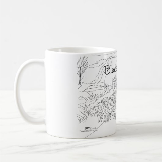 Blackface Sheep Scotland Koffiemok (Links)