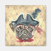 Blackface the Pug Pirate Magnet (Voorkant)