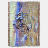 Blackfeet Burning Crow Buffalo Range Charles M Rus Deken (Voorkant Verticaal)