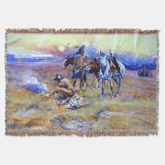 Blackfeet Burning Crow Buffalo Range Charles M Rus Deken (Voorkant)