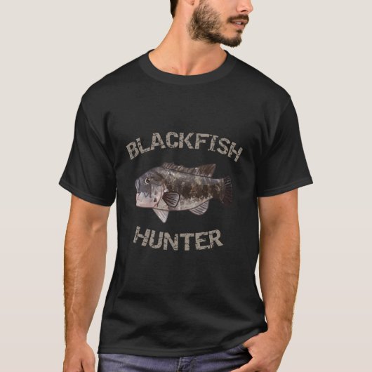 Blackfish Hunter Blackfish Tautog T-shirt (Voorkant)