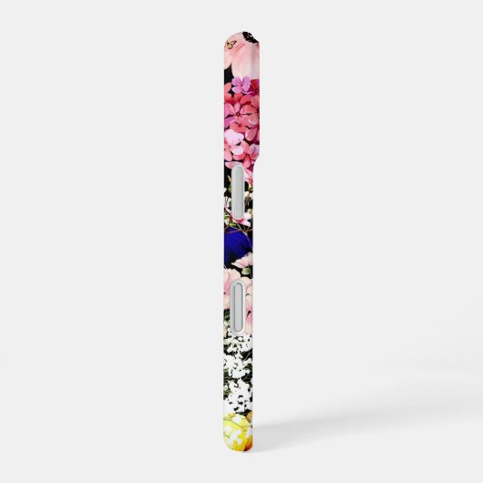 BlackFlower Abundance  iPhone 16 Hoesje (Rechterkant)