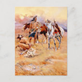 "Blackfoot Burning Crow Buffalo Range" Briefkaart (Voorkant)