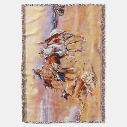 "Blackfoot Burning Crow Buffalo Range" Deken (Voorkant Verticaal)