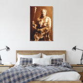 Blackfoot Chief Aatsista-Mahkan Canvas Art (Insitu (Slaapkamer))