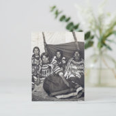 Blackfoot Indian Dames Stereoview Briefkaart (Staand voorkant)