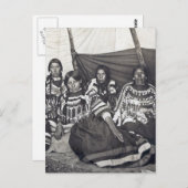 Blackfoot Indian Dames Stereoview Briefkaart (Voorkant / Achterkant)