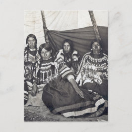 Blackfoot Indian Dames Stereoview Briefkaart