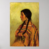 Blackfoot Indian Girl Poster (Voorkant)