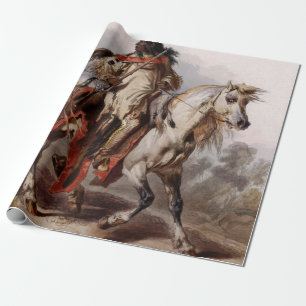 Blackfoot Indian On Arabian Horse Cadeaupapier