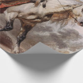 Blackfoot Indian On Arabian Horse Cadeaupapier (Hoek)