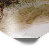 Blackfoot Indian On Arabian Horse Foto Afdruk (Hoek)