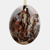 Blackfoot Indian On Arabian Horse Keramisch Ornament (Rechts)