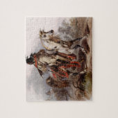 Blackfoot Indian On Arabian Horse Legpuzzel (Verticaal)