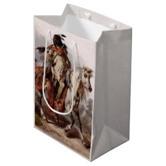 Blackfoot Indian On Arabian Horse Medium Cadeauzakje