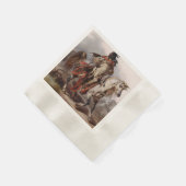 Blackfoot Indian On Arabian Horse Servetten (Hoek)