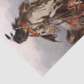 Blackfoot Indian On Arabian Horse Tissuepapier (Detail)