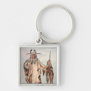 Blackfoot Indian Pe-Toh-Pee-Kiss, The Eagle Ribs Sleutelhanger