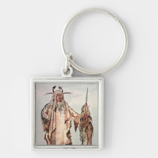 Blackfoot Indian Pe-Toh-Pee-Kiss, The Eagle Ribs Sleutelhanger (Voorkant)