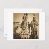 Blackfoot Indians Chief and Warrior  Briefkaart (Voorkant / Achterkant)