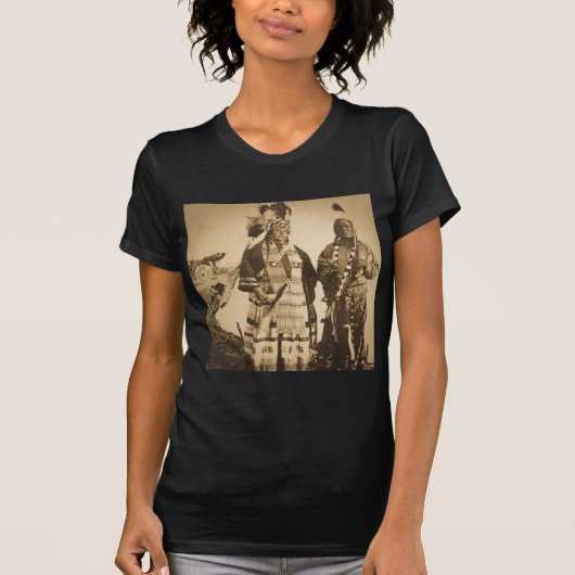 Blackfoot Indians Chief and Warrior  T-shirt (Voorkant)