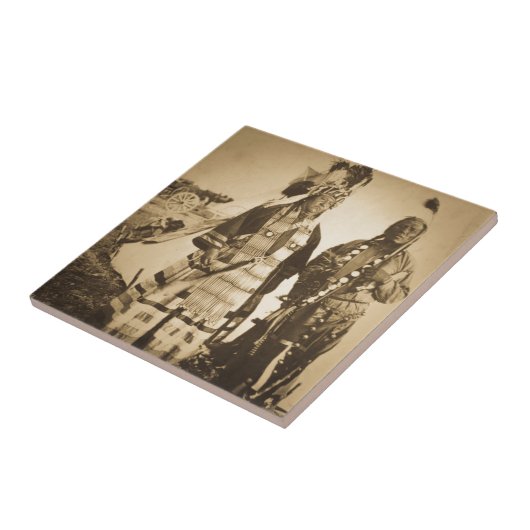 Blackfoot Indians Chief and Warrior  Tegeltje (Zijkant)