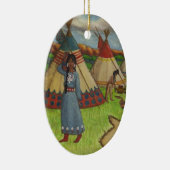 Blackfoot Indiërs Keramisch Ornament (Rechts)
