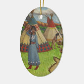 Blackfoot Indiërs Keramisch Ornament (Links)