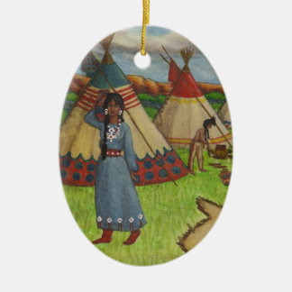 Blackfoot Indiërs Keramisch Ornament