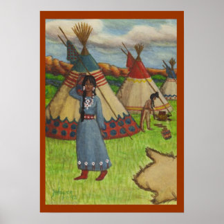 Blackfoot Indiërs Poster