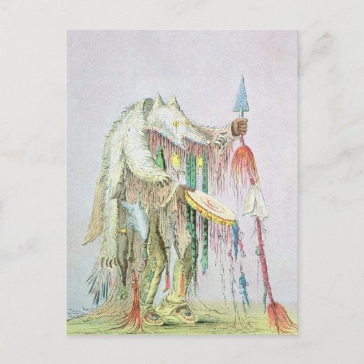 Blackfoot Medicine Man Briefkaart (Voorkant)